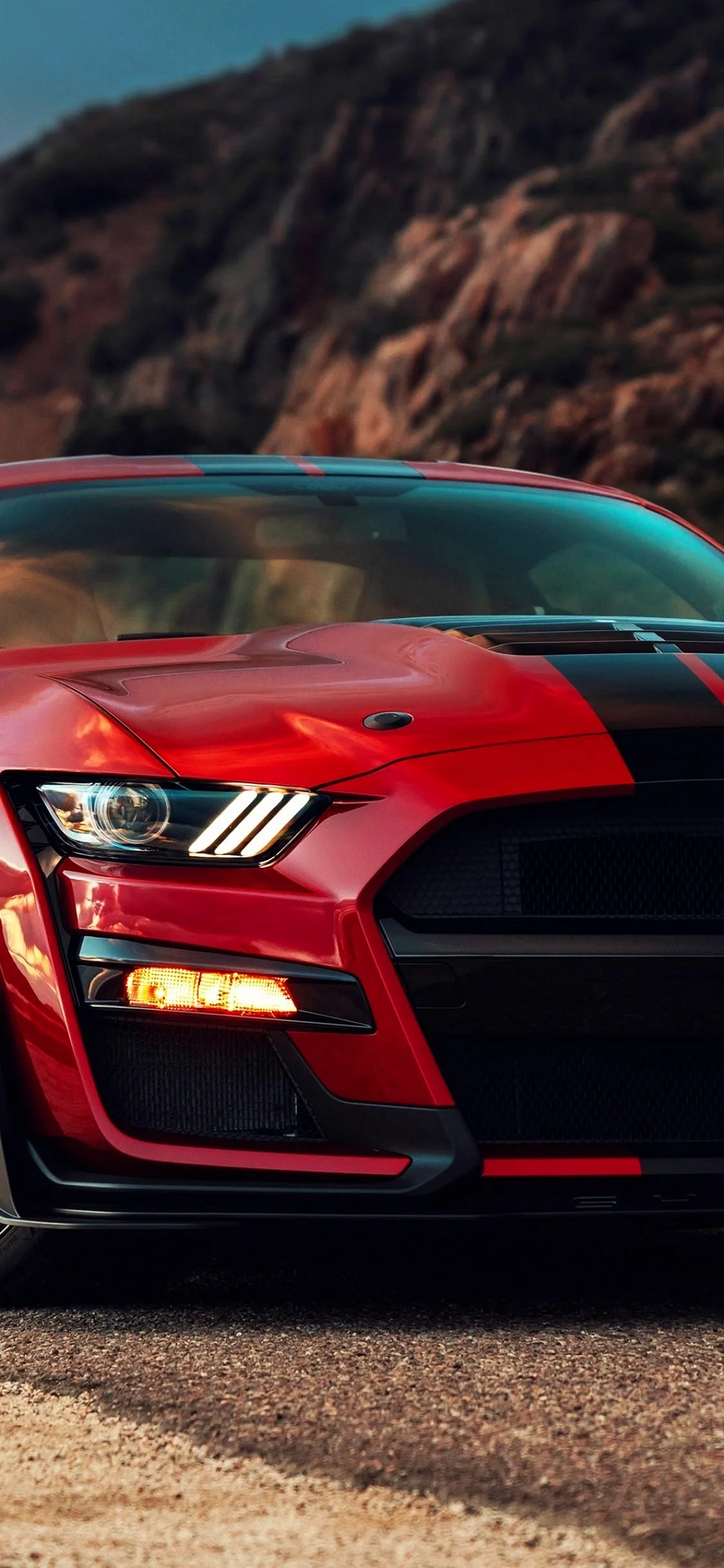 2020 Ford Mustang Shelby Gt 500 Wallpaper for iPhone 11 Pro