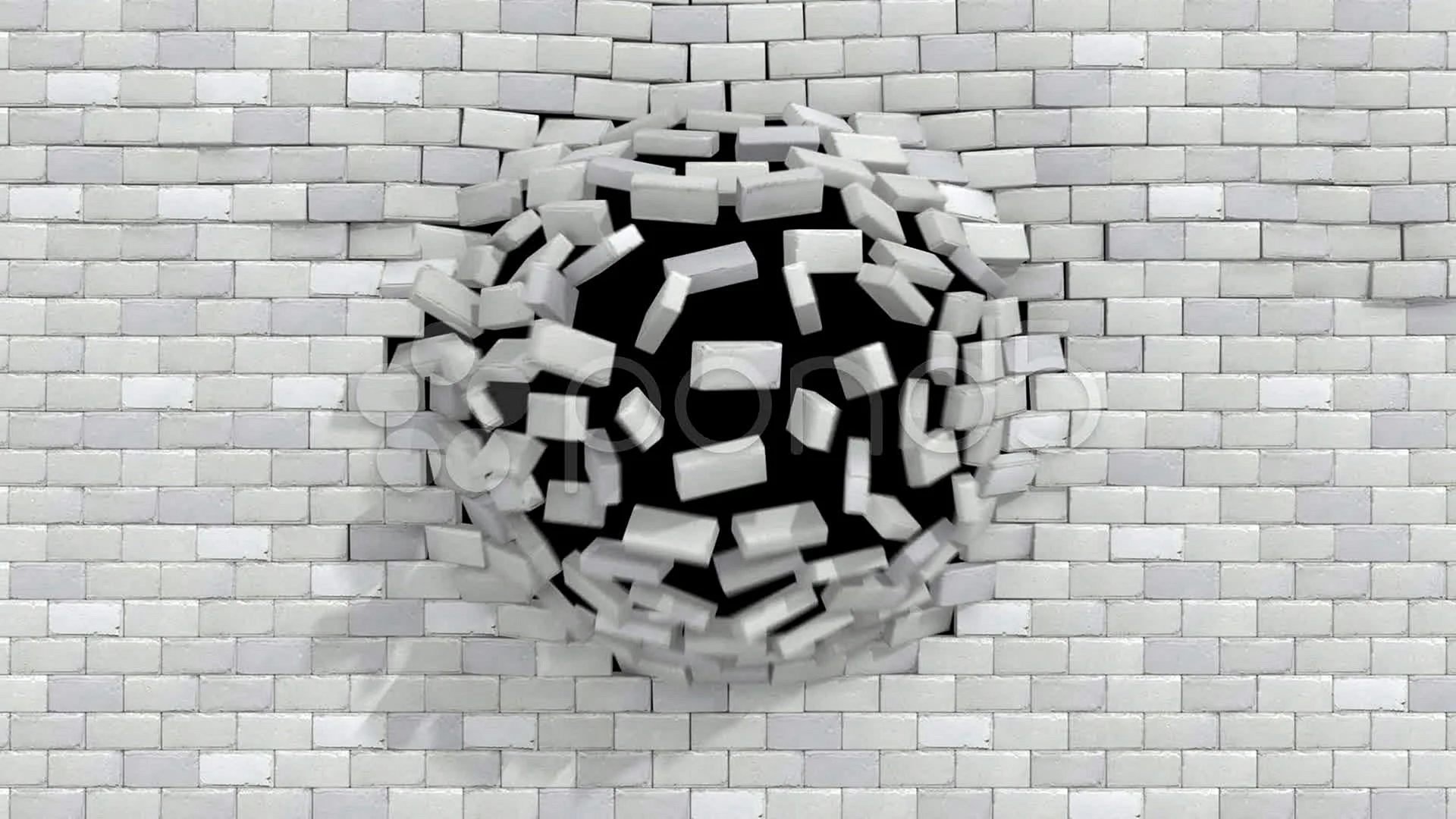 3D Brick Walls Wallpaper