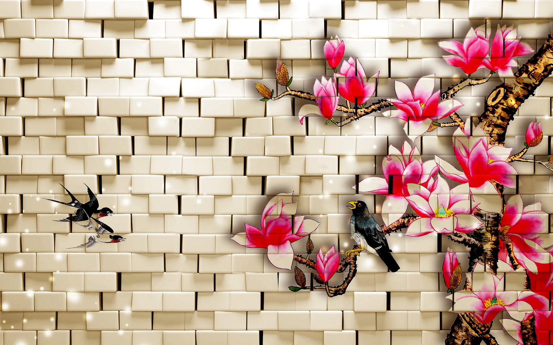 3D Flower For Wall 5060x3000 Wallpaper