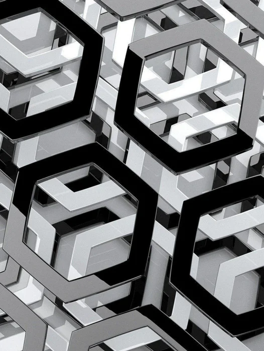 3d Geometric Shapes Wallpaper