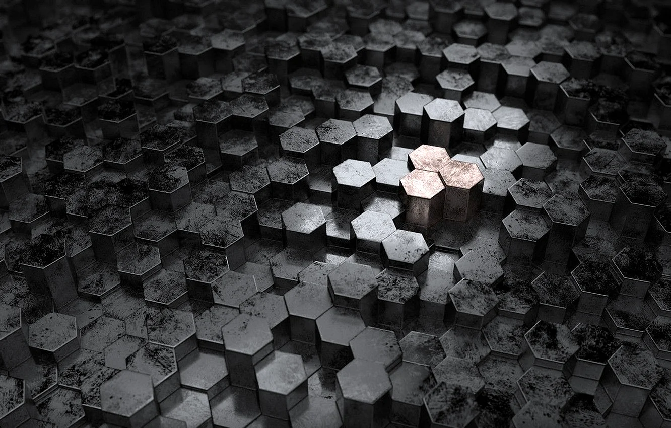 3d Hexagon Wallpaper