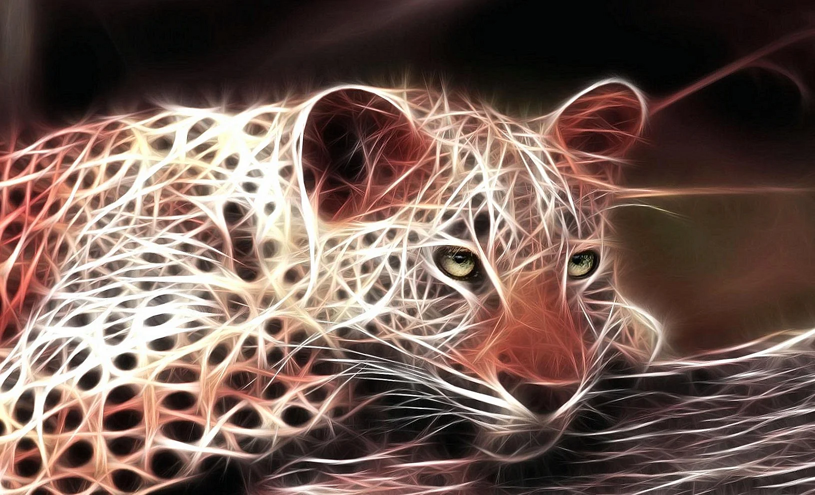 3D Leopard Wallpaper