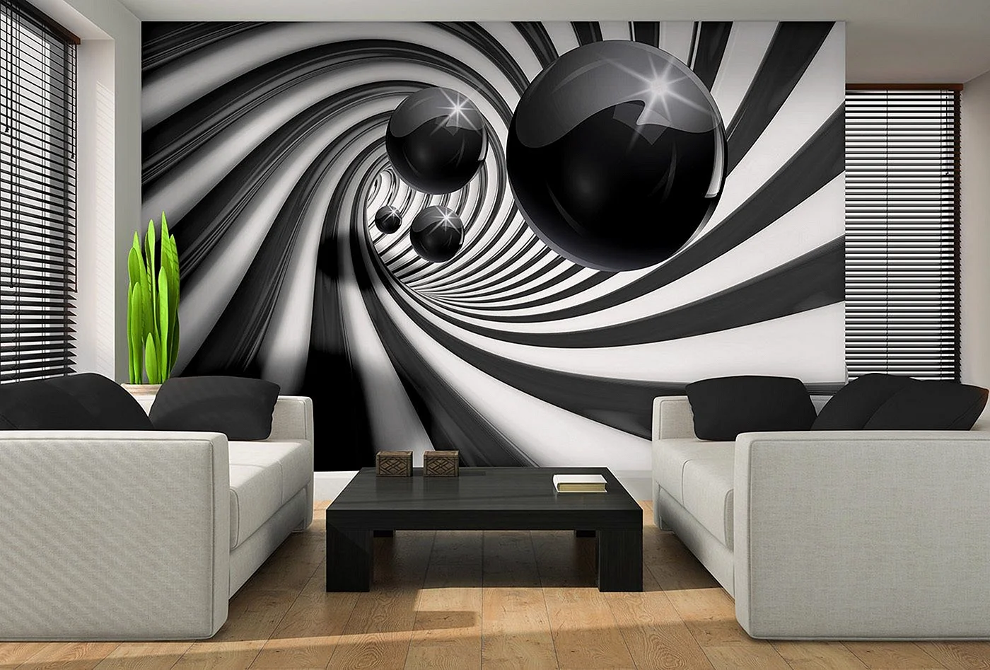 3D Wall Mural Wallpaper