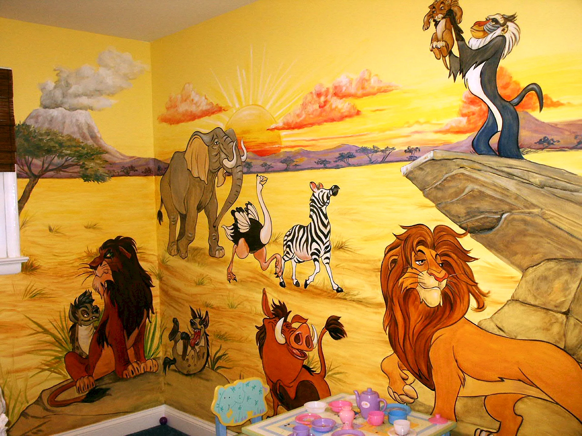 3D Wall Mural Room Lion Wallpaper