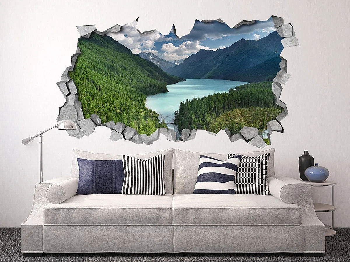 3d Wall Sticker Wallpaper