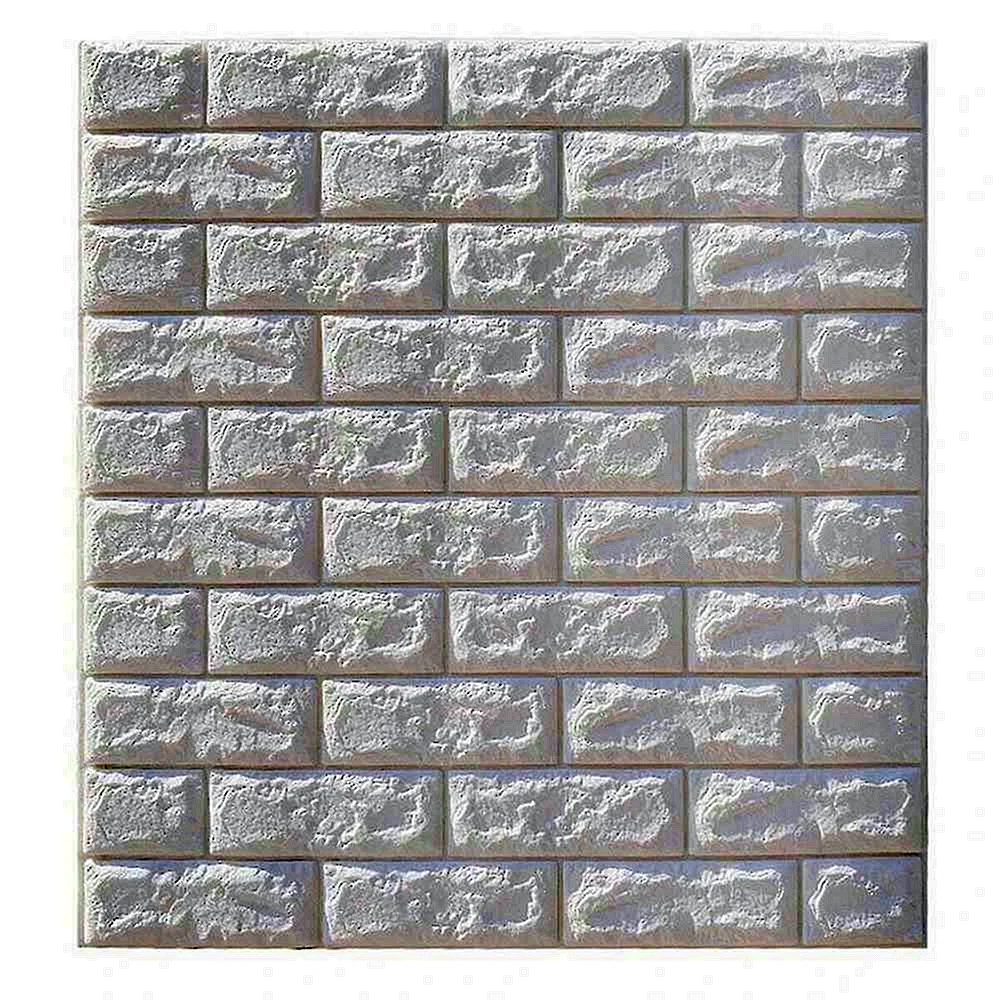 3D White Bricks Wallpaper