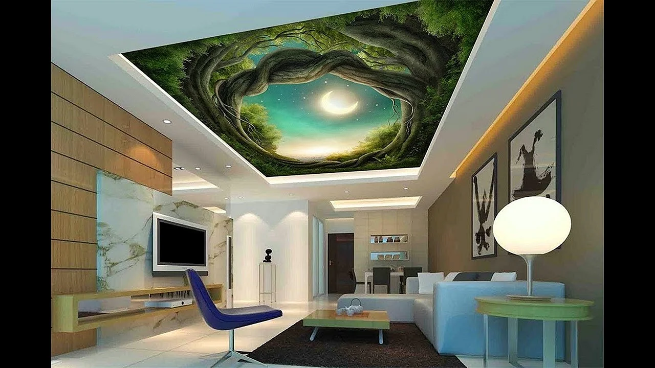 3D Ceiling Wallpaper