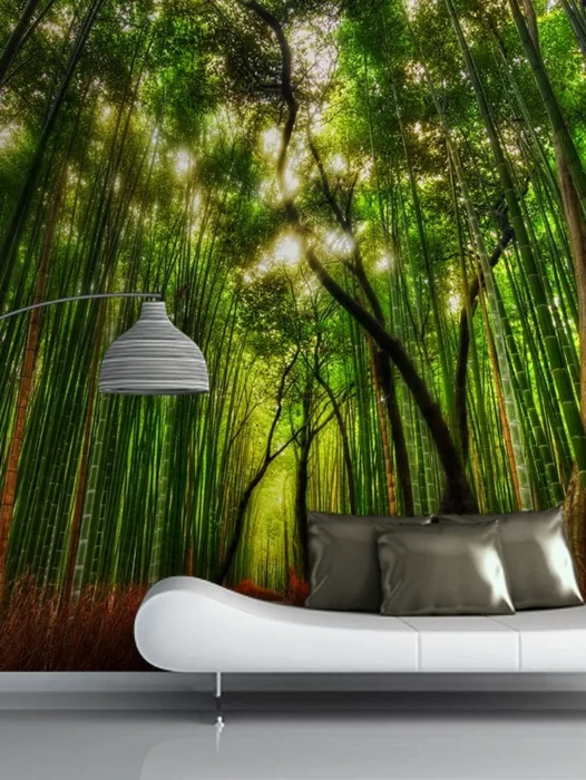 3d Mural Bamboo Wallpaper