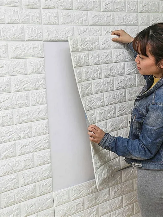 3D Wall Foam Wallpaper