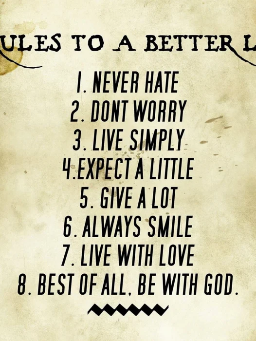 7 Rules Of Life Wallpaper