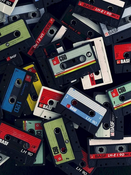 80s Cassette Tape Wallpaper