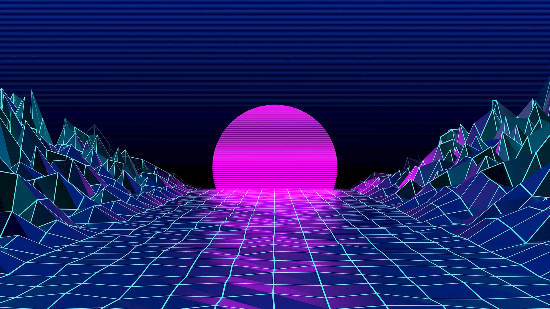 80s Retro Synthwave Wallpaper