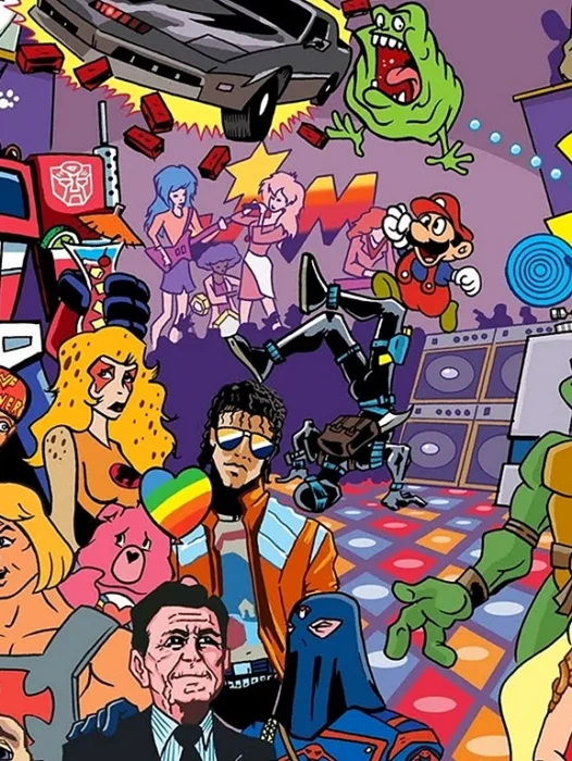 80s Collage Wallpaper