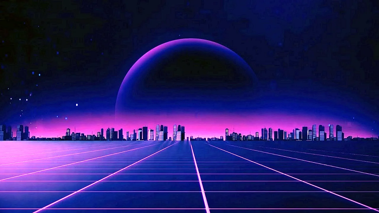 80s Retro Synthwave Wallpaper