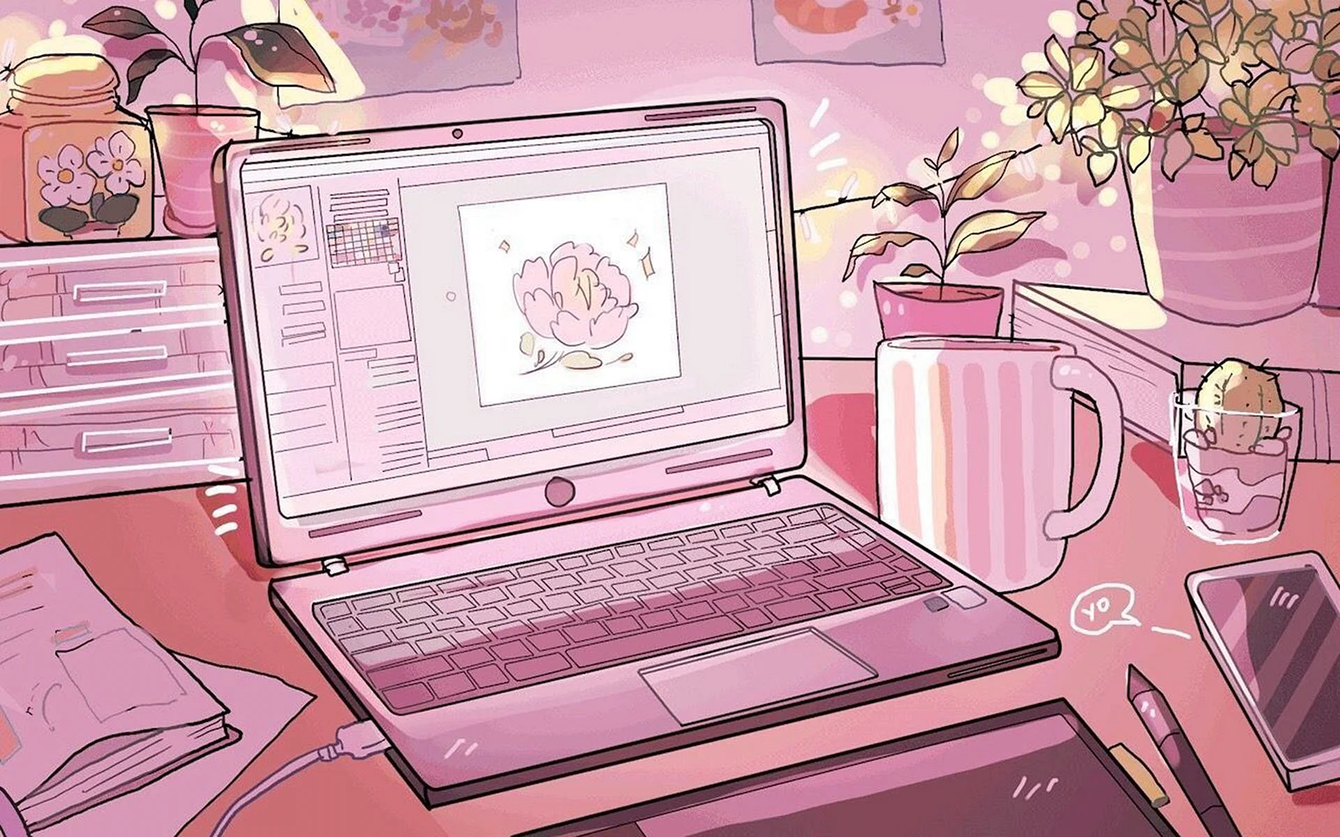 90s Anime Aesthetic Wallpaper