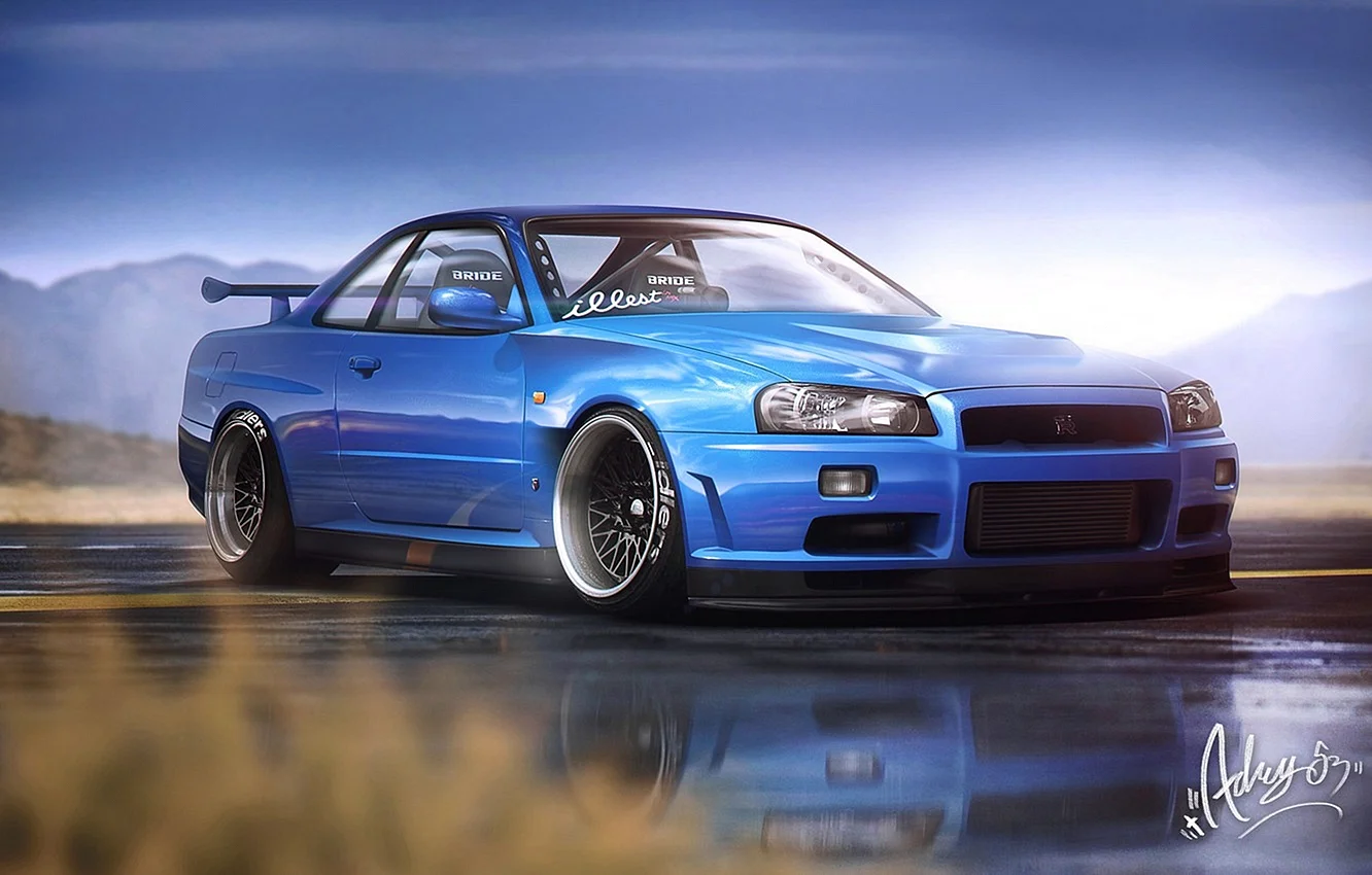 99 Nissan Skyline R34 Wallpaper