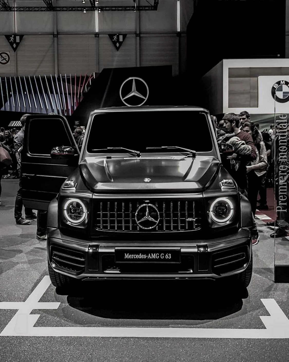 A Man With Mercedes G63 Wallpaper For iPhone