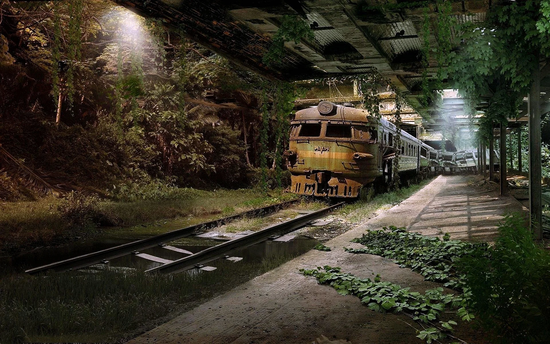 Abandoned Railway Wallpaper