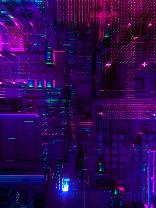 Abstract Cyberpunk Wallpaper
