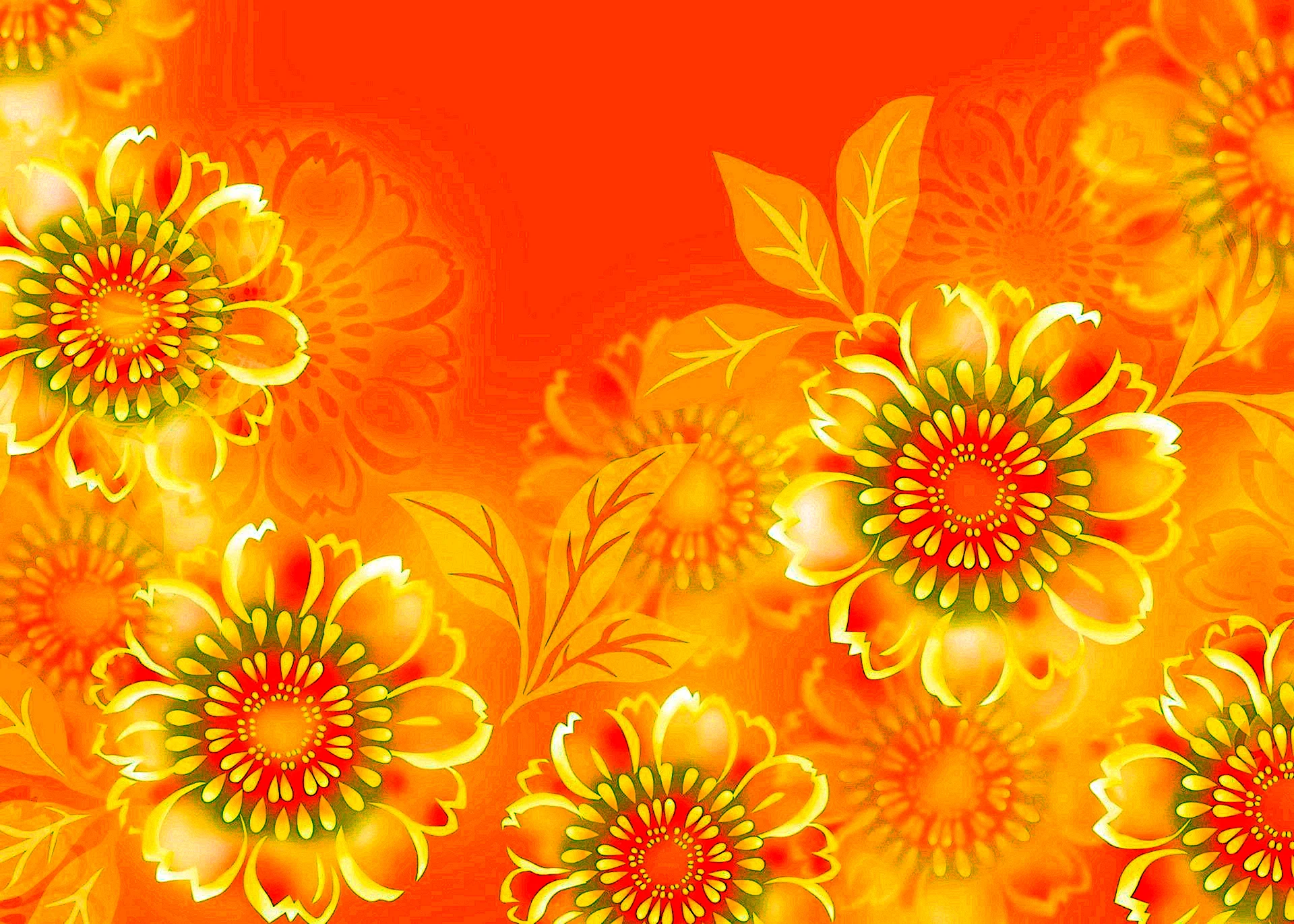 Abstract Floral Background Wallpaper