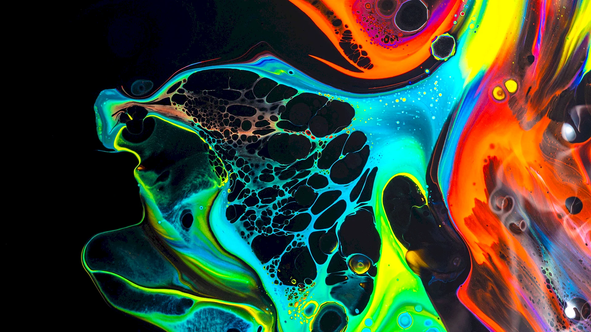 Abstract Fluid Liquid Wallpaper