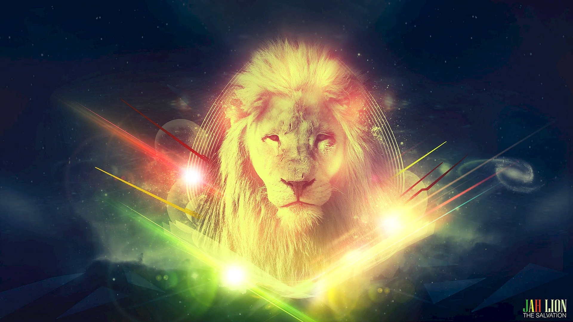 Abstract Lion Wallpaper