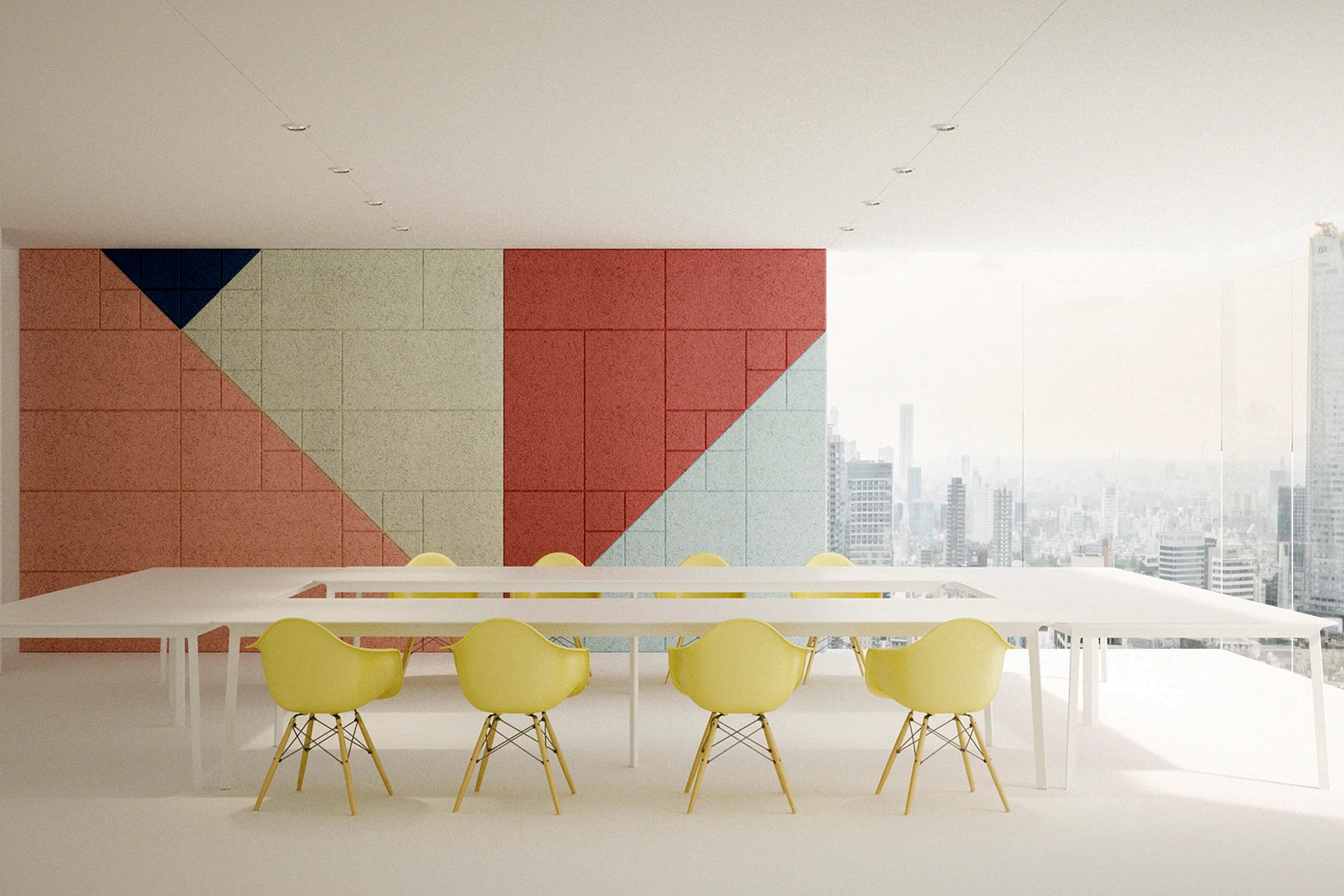 Acoustic Wall Panel Training Room Wallpaper