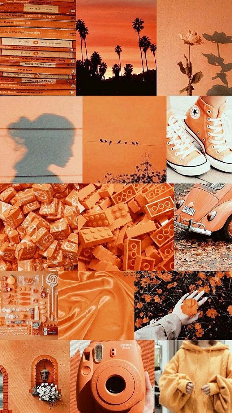 Aesthetic Orange Wallpaper For iPhone