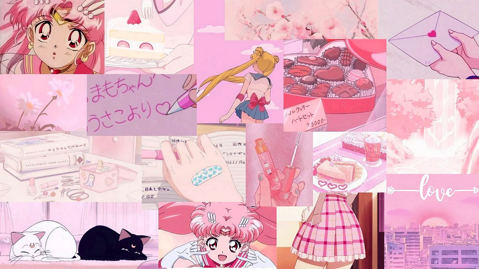 Aesthetic Pastel anime Wallpaper