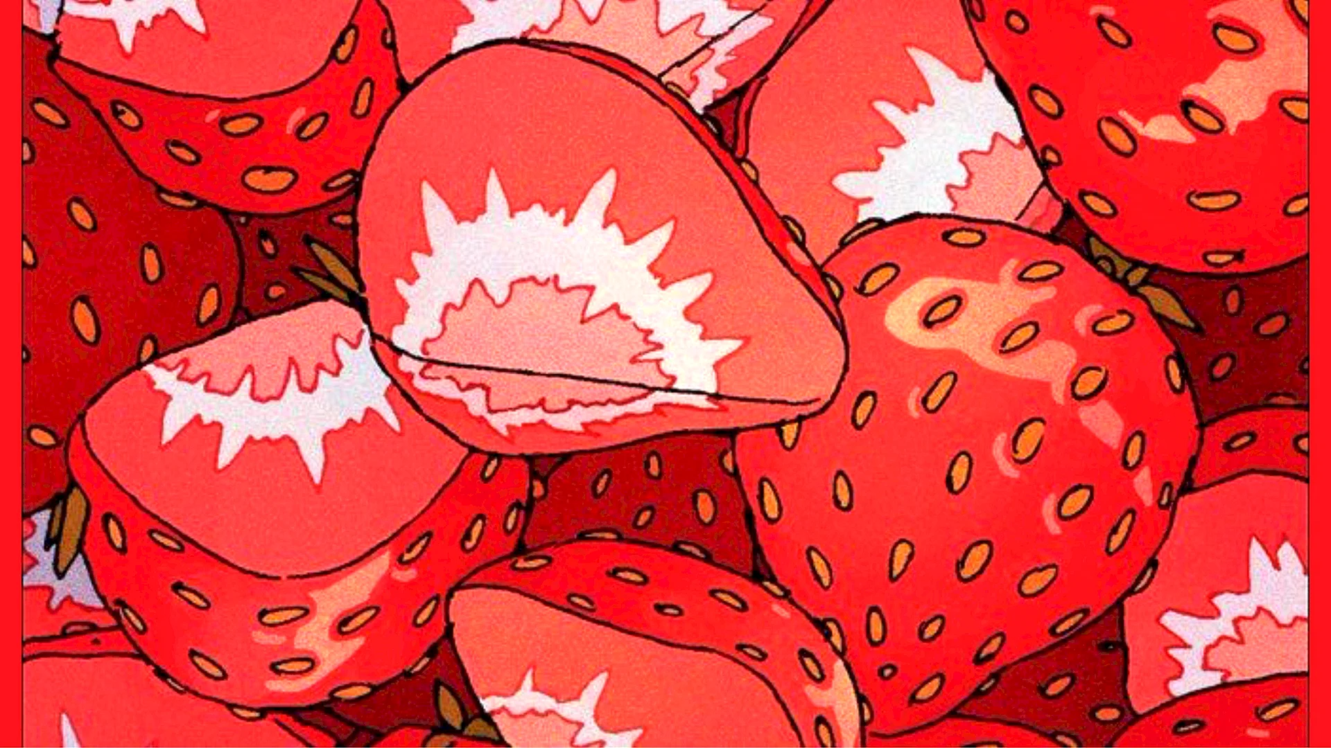 Aesthetic Strawberry Cute Wallpaper