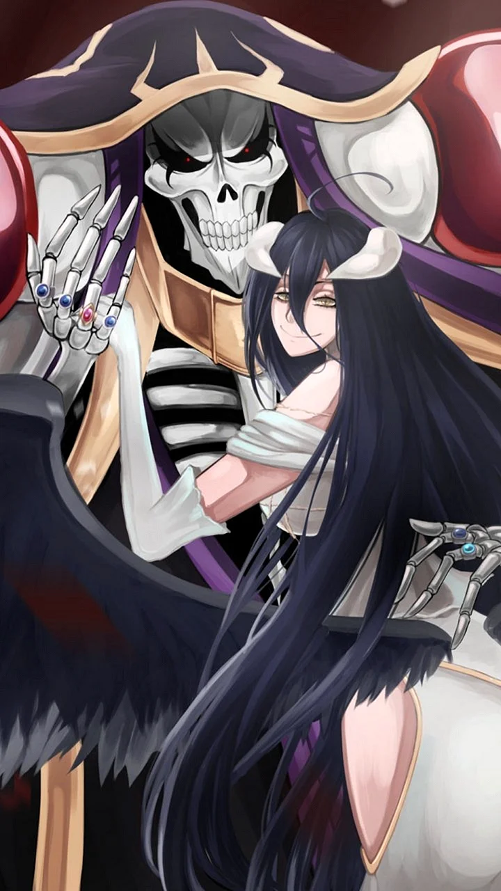 Ainz And Albedo Wallpaper For iPhone