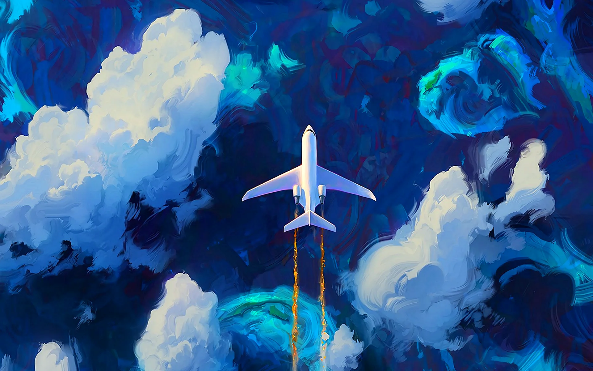 Airplane Art Wallpaper