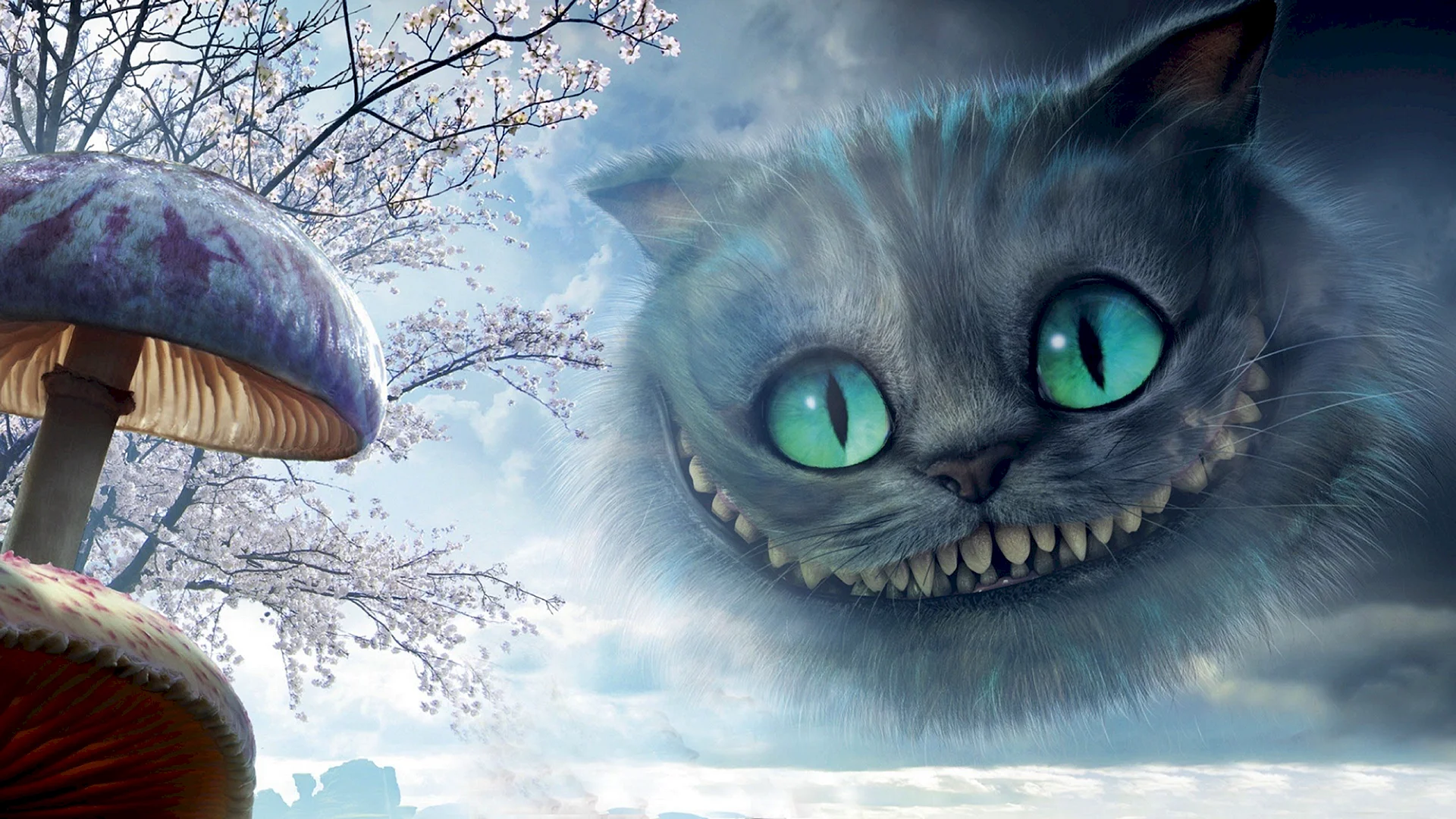 Alice In Wonderland Cat Wallpaper