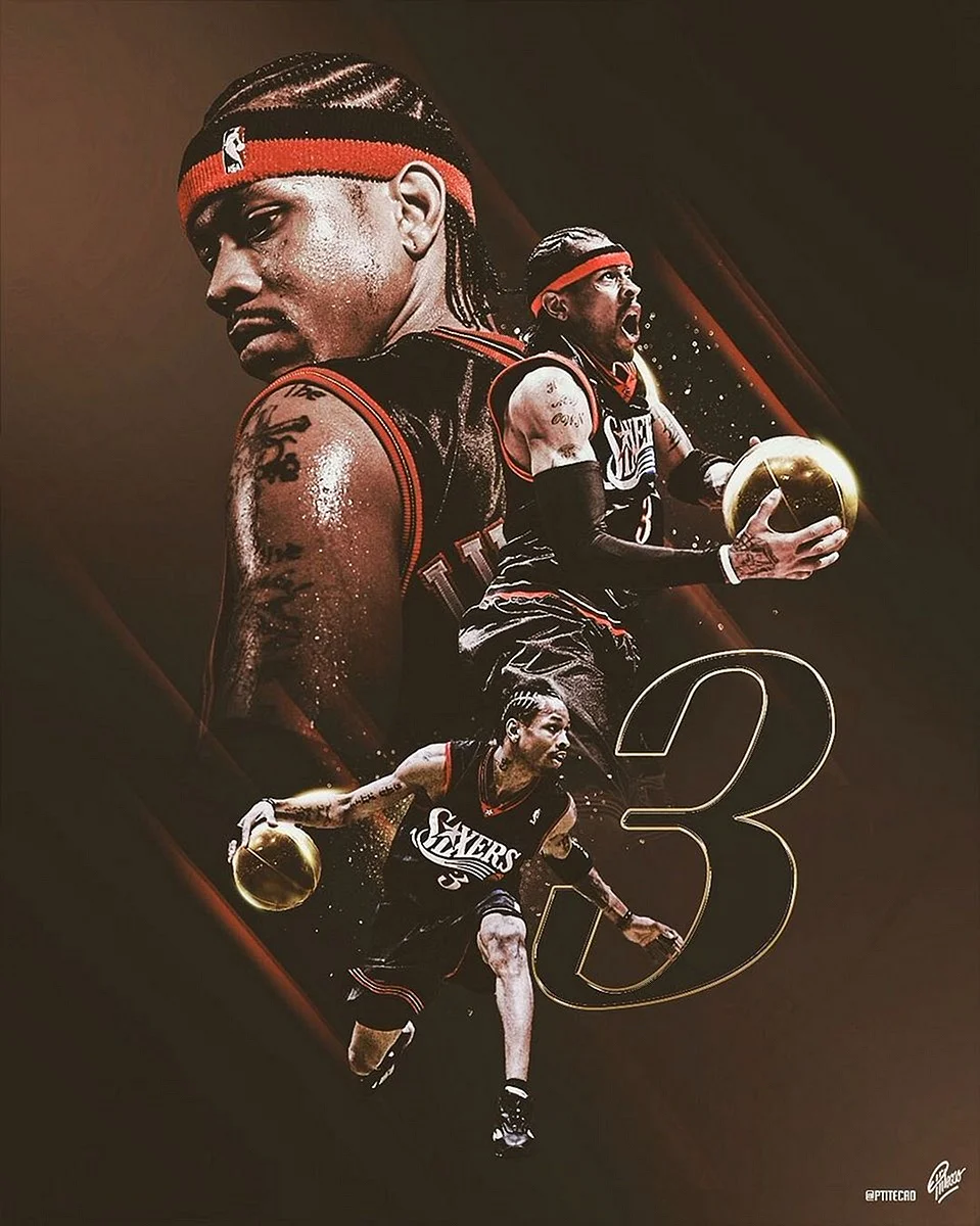 Allen Iverson Art Wallpaper For iPhone