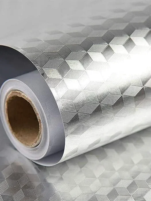 Aluminum Foil Kitchen Wallpaper