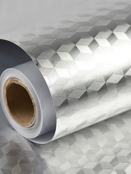 Aluminum Foil Kitchen Wallpaper