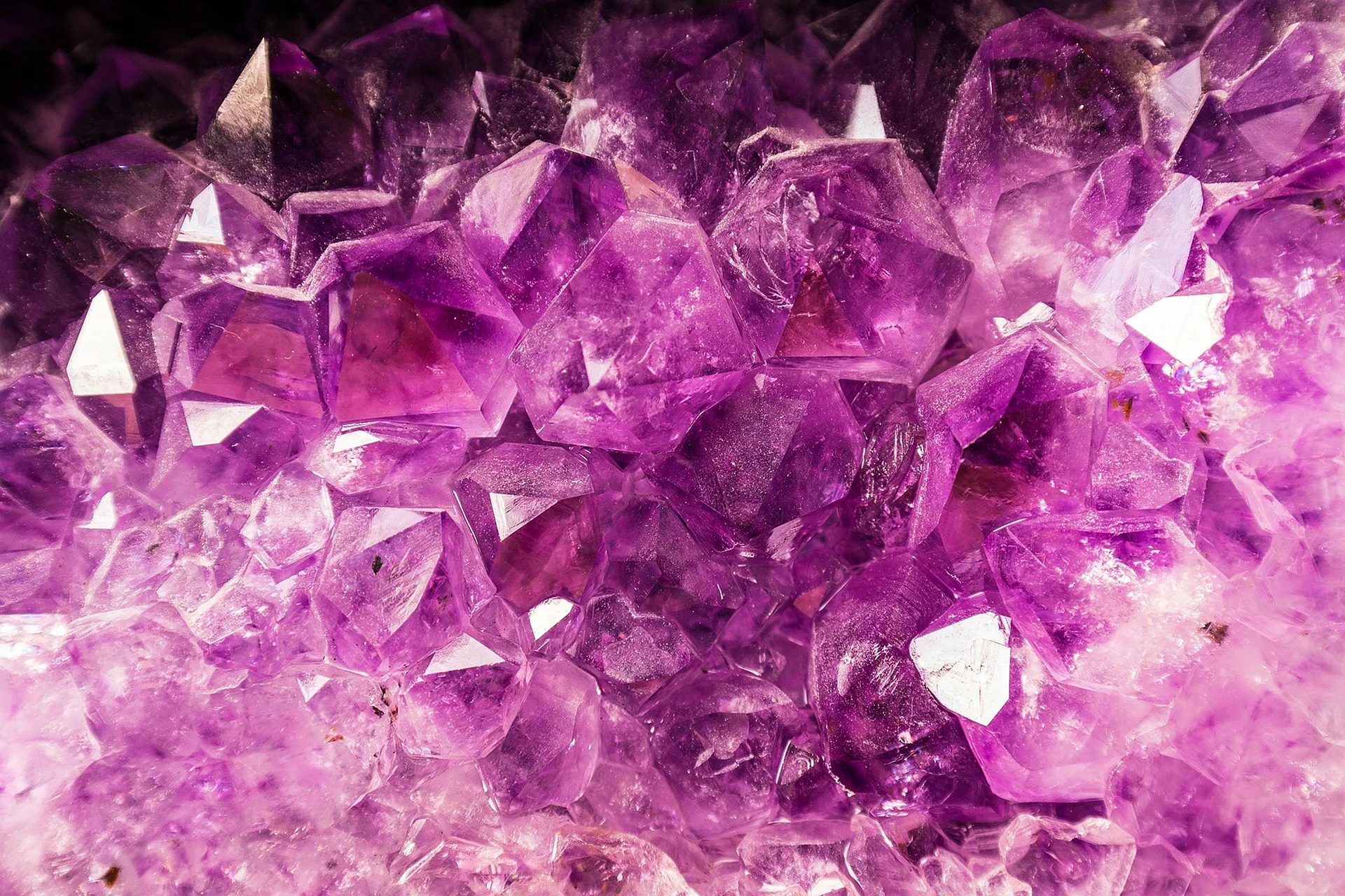 Amethyst Purple Crystals Wallpaper