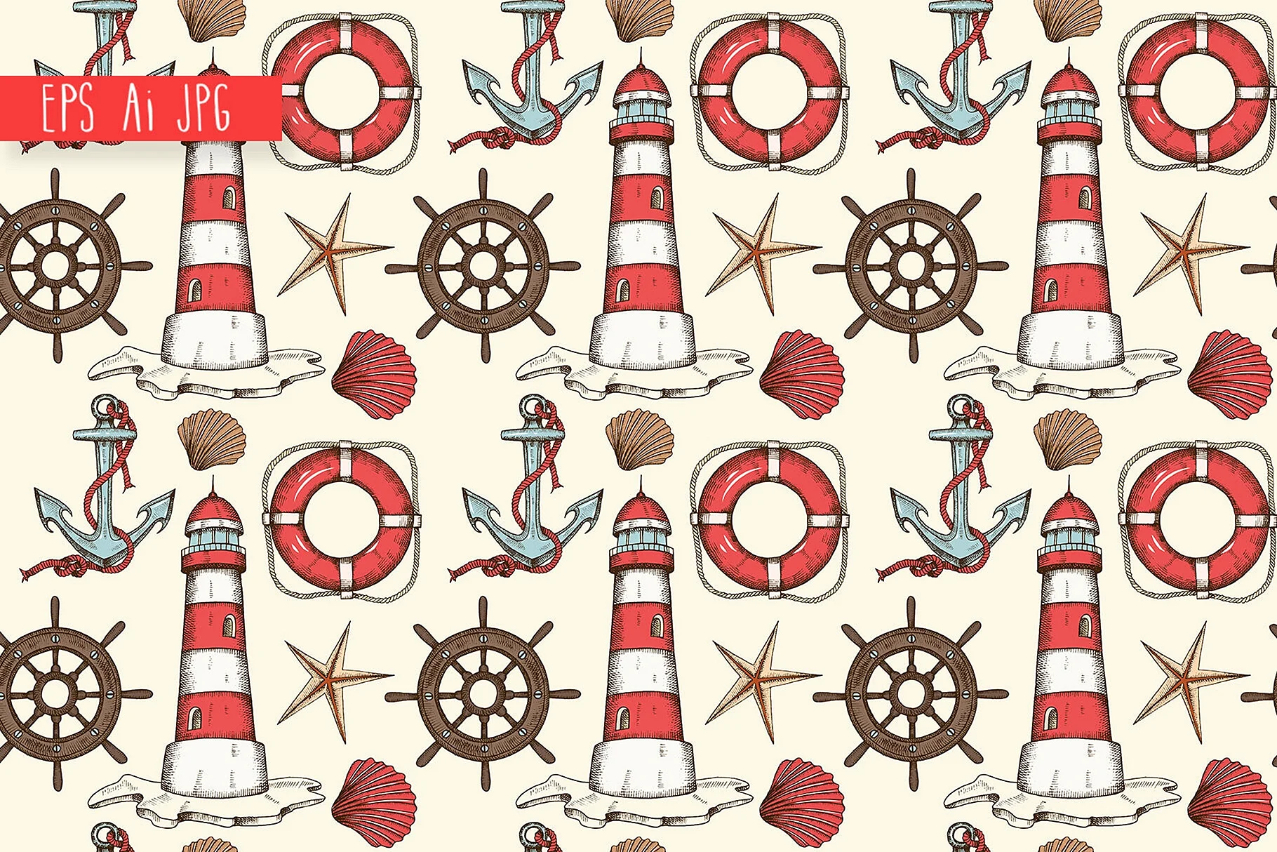 Anchor Lighthouse Idea Wallpaper