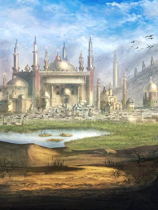 Ancient City Fantasy Art Wallpaper