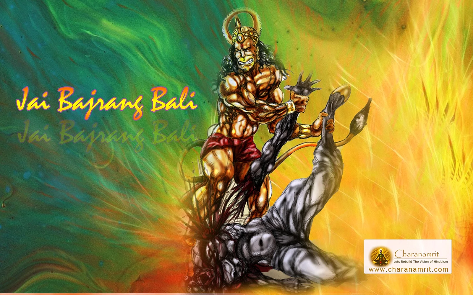 Angry Hanuman Wallpaper