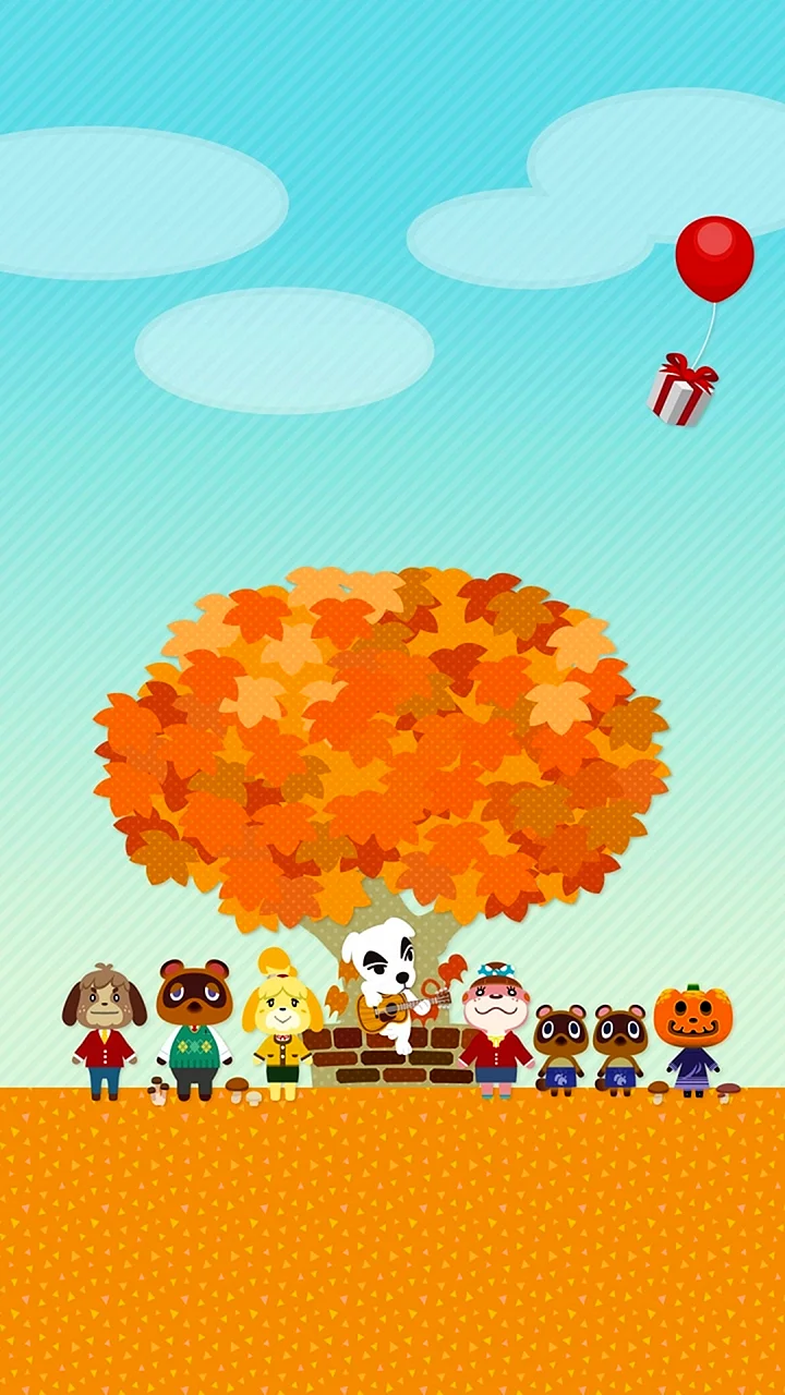 Animal Crossing Background Wallpaper For iPhone