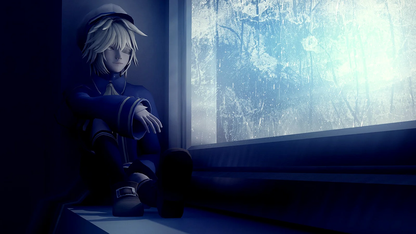 Anime Boy Window Wallpaper