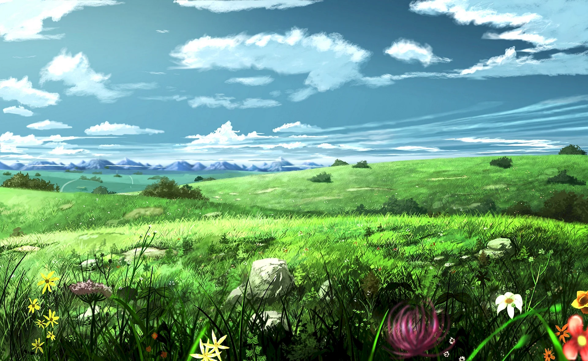 Anime Grass Wallpaper