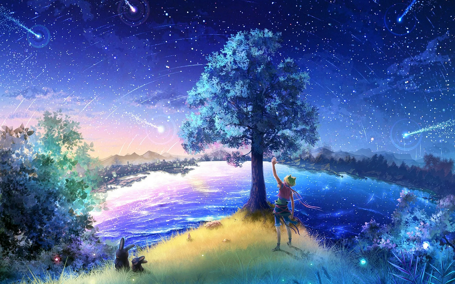 Anime nature beautiful Wallpaper
