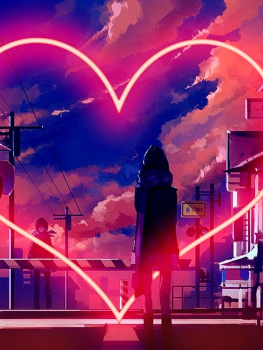 Anime Neon Pink Wallpaper