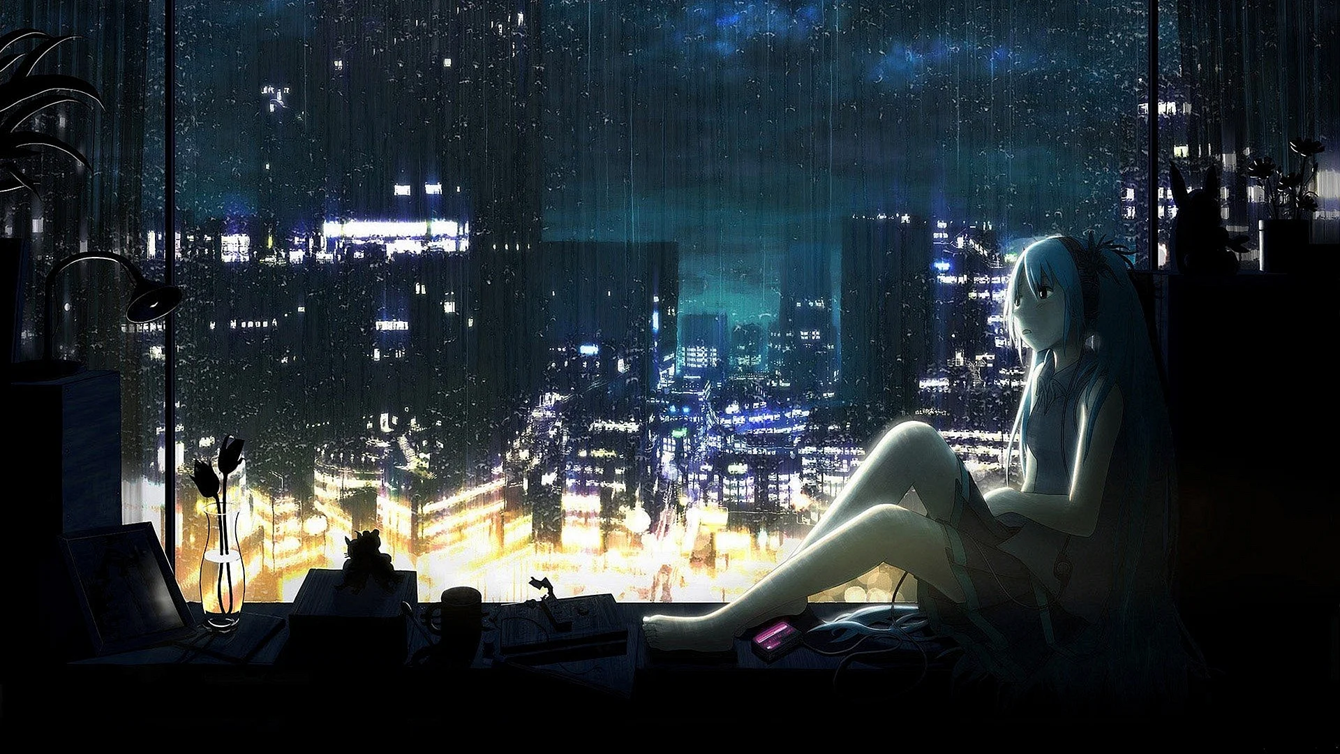 Anime Night Art Wallpaper