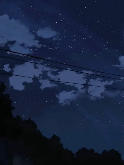 Anime Night Sky Wallpaper