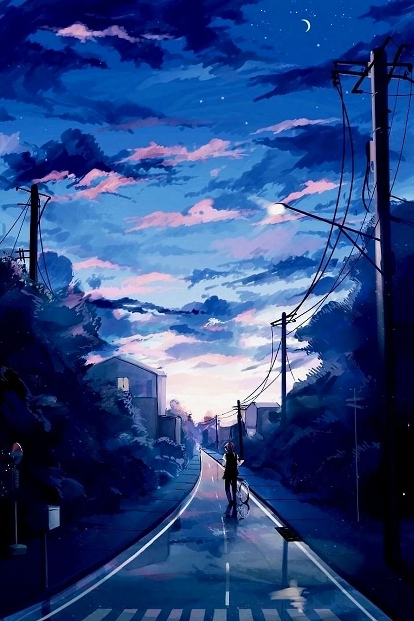 Anime Scenery Wallpaper For iPhone