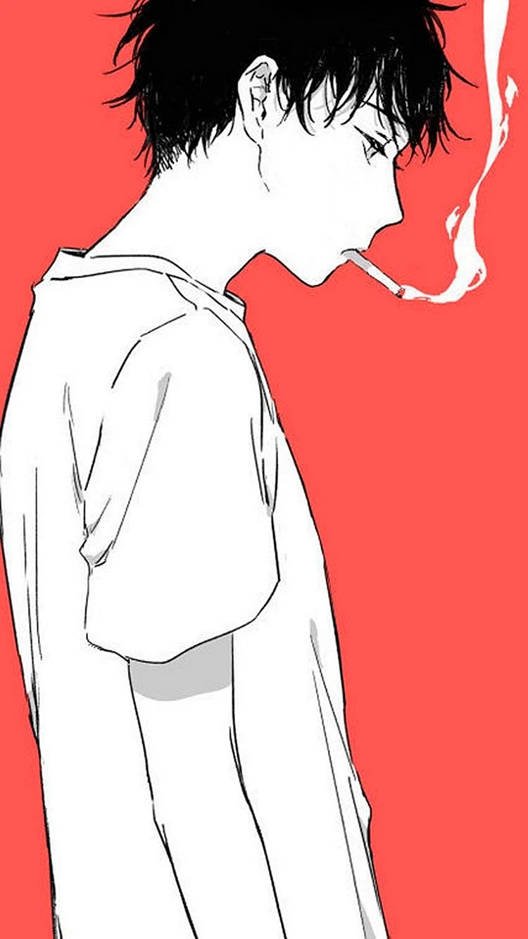 Anime Smoking Wallpaper For iPhone