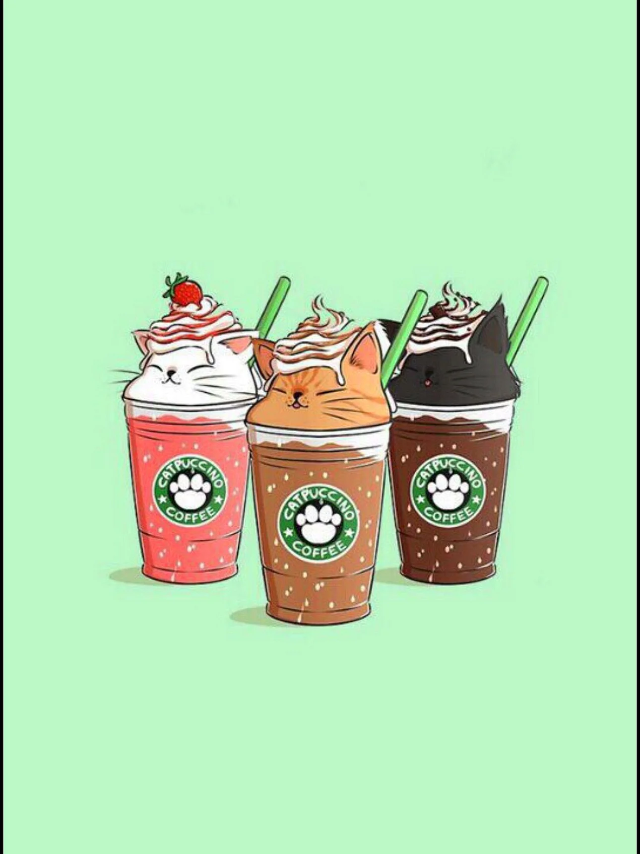 Anime Starbucks Wallpaper For iPhone